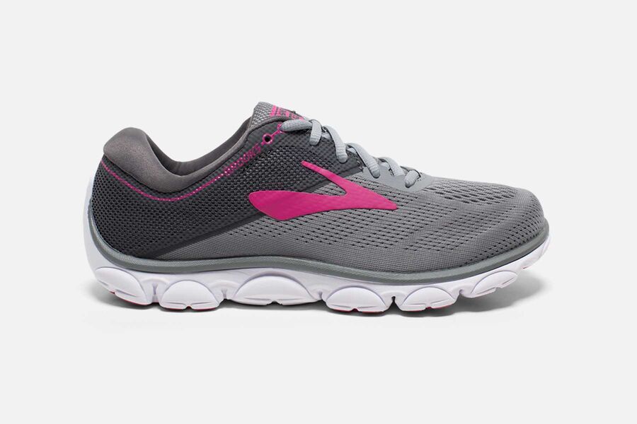 Brooks Women's Anthem Road Running Shoes Grey/Rose YNIA-31062